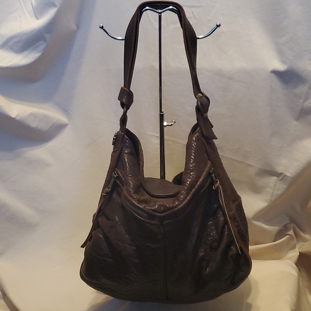 Tylie Malibu Rock n Roll Leather Slouchy Shoulder Bag